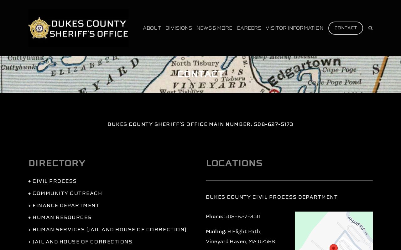 Dukes County active warrant search: sheriff office directory listing custody, civil process, and records contacts